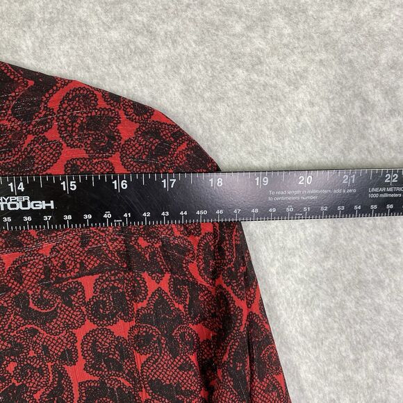 Maggie Barnes for Catherines Womens Plus Size 2X Red Blouse + Tank Top 2 Piece - Picture 11 of 14